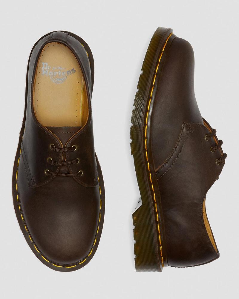 Zapatos Oxford Dr Martens 1461 Crazy Horse Cuero Hombre Marrom | MX 224VRW